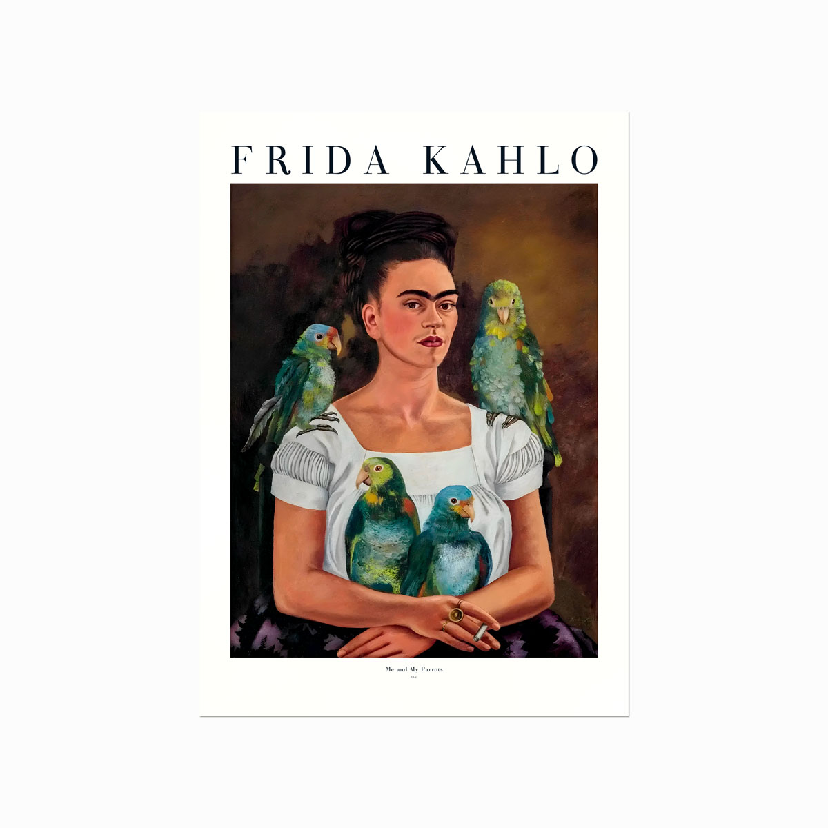 Frida Kahlo  Me And My Parrots