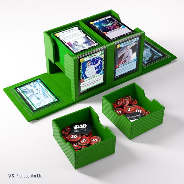Gamegenic Deck Box: Star Wars: Unlimited Double Deck Pod Green  Gr 195 184