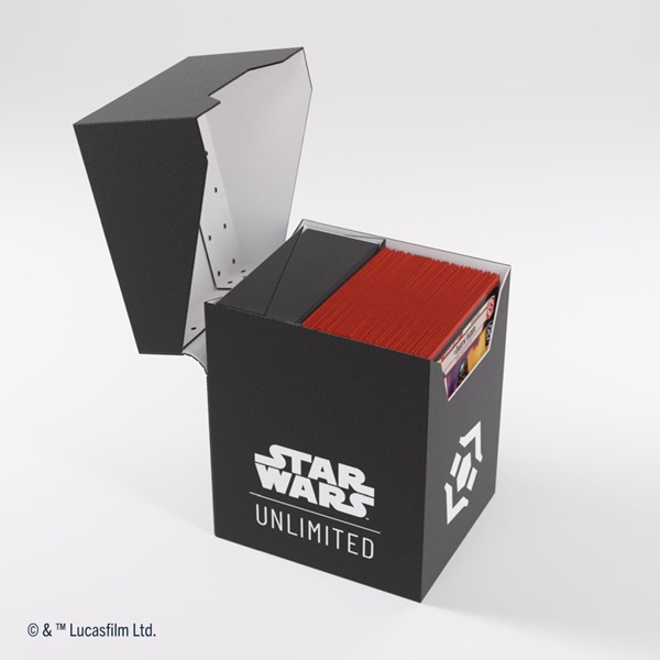 Gamegenic Deck Box: Star Wars: Unlimited Soft Crate Black  Sort White  Hvid