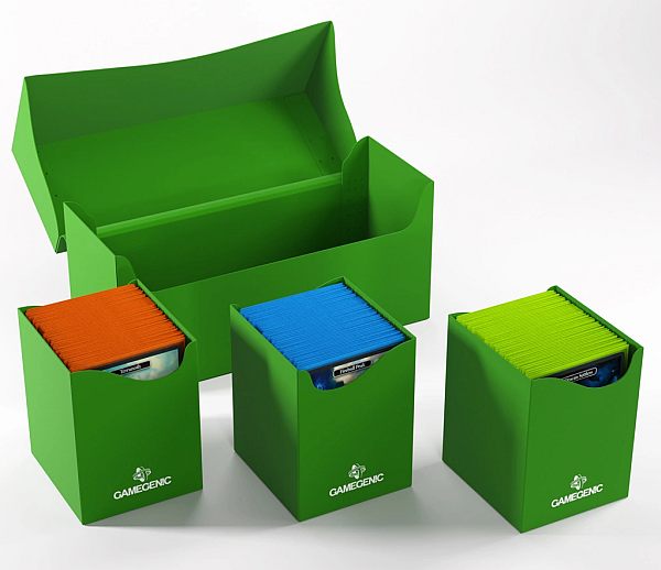 Gamegenic Deck Box: Triple Deck Holder 300    Green  Gr 195 184