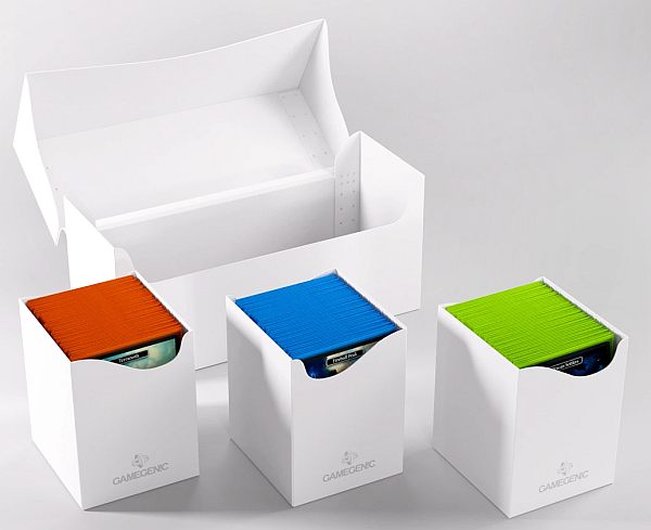 Gamegenic Deck Box: Triple Deck Holder 300    White  Hvid