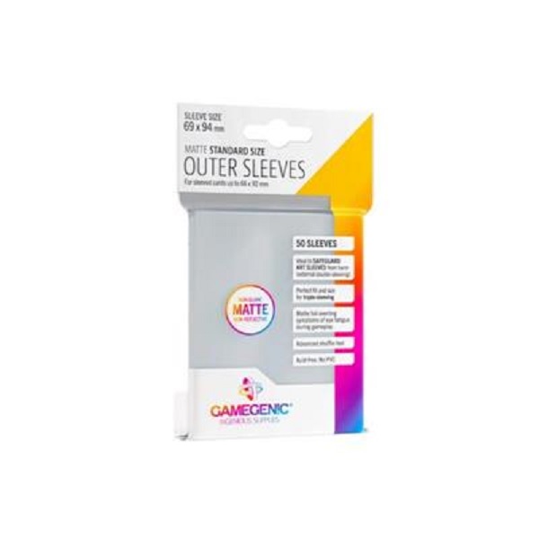 Gamegenic Outer Sleeves Matte Standard Size  50 Kortlommer