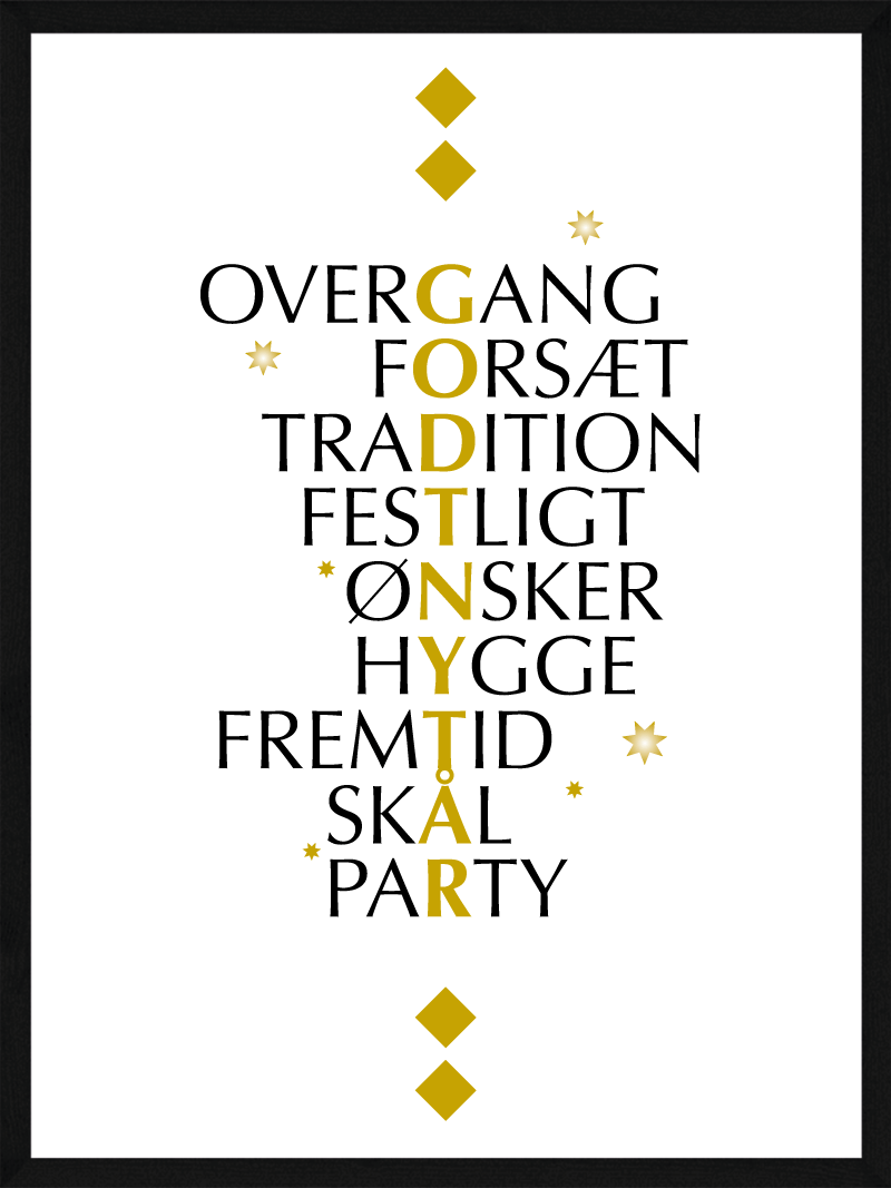 Godt Nytår Plakat