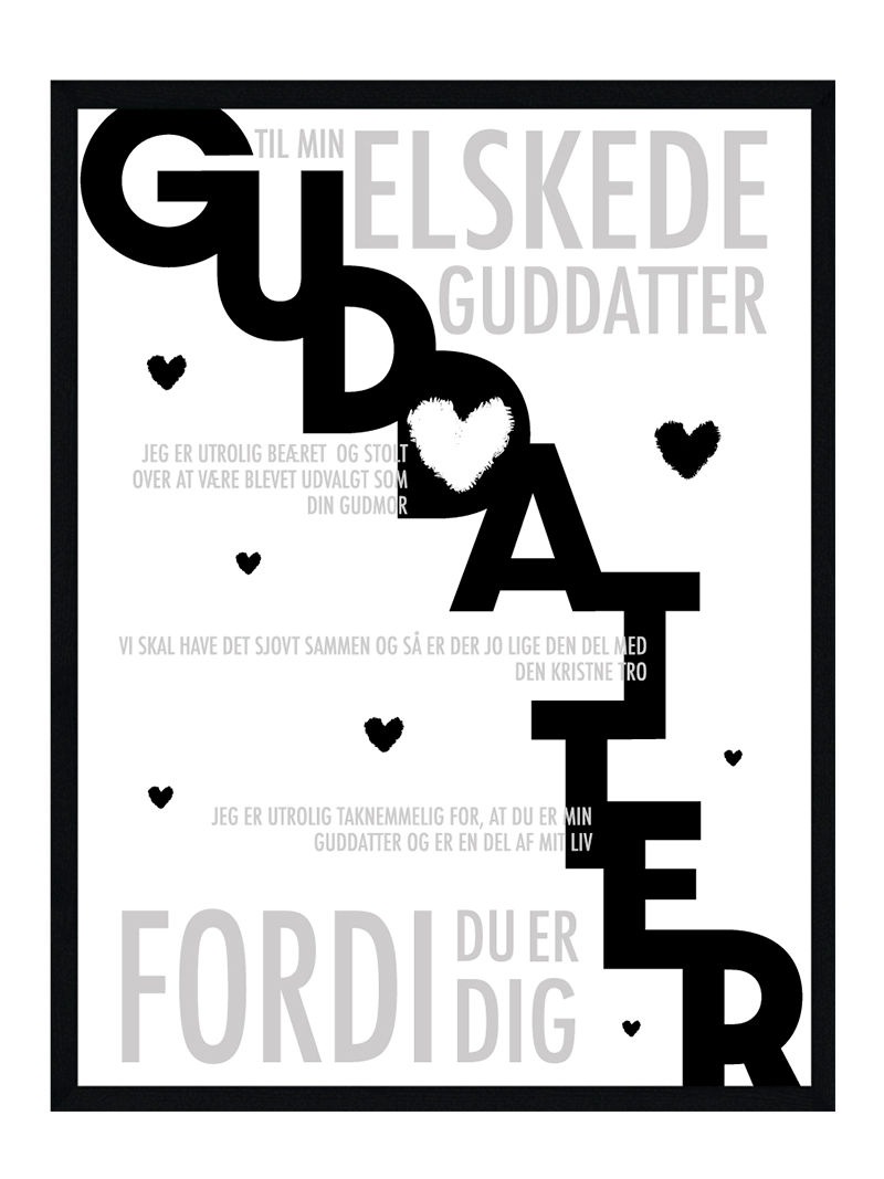 Guddatter Plakat Personlig Plakat