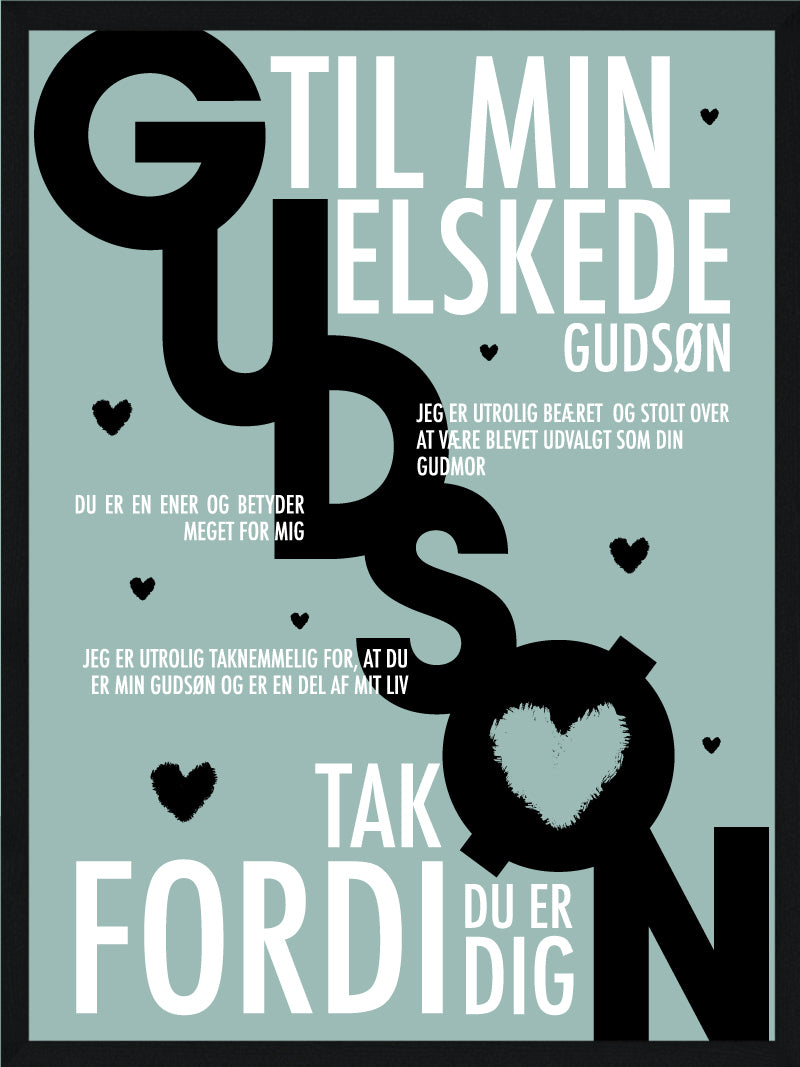 Gudsøn Plakat Personlig Plakat