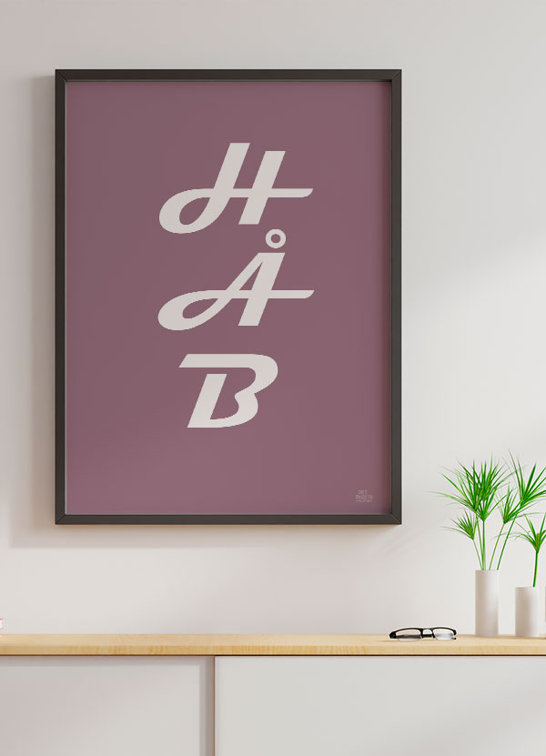 Håb-plakat Rosa 21   29    A4  Kr  199 -