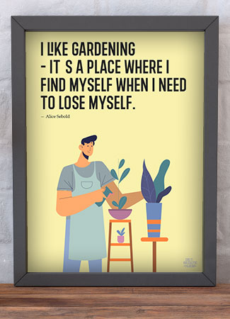 Like Gardening-plakat 21   29    A4  Kr  199 -