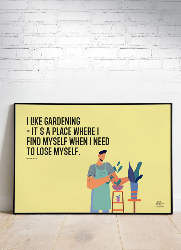Like Gardening-plakat  Vandret  29     21 Cm  A4  Kr  199 -