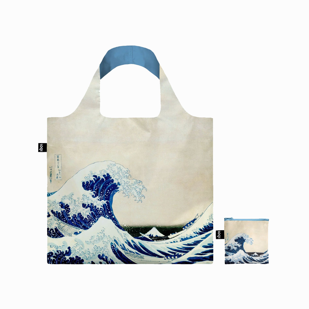 Indkøbsnet  Katsushika Hokusai  The Great Wave