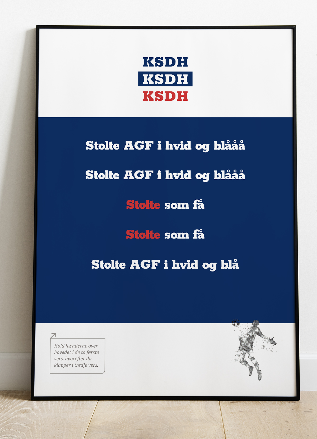 Kom Så De Hviiie-fansang-plakat Stolte Som Få 21   29    A4  Kr  199 -