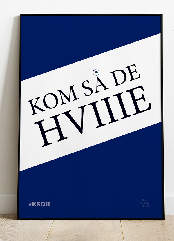 Kom Så De Hviiie-plakat 21   29    A4  Kr  199 -