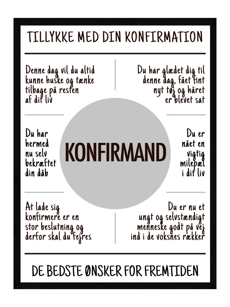 Konfirmation   Konfirmand Plakat