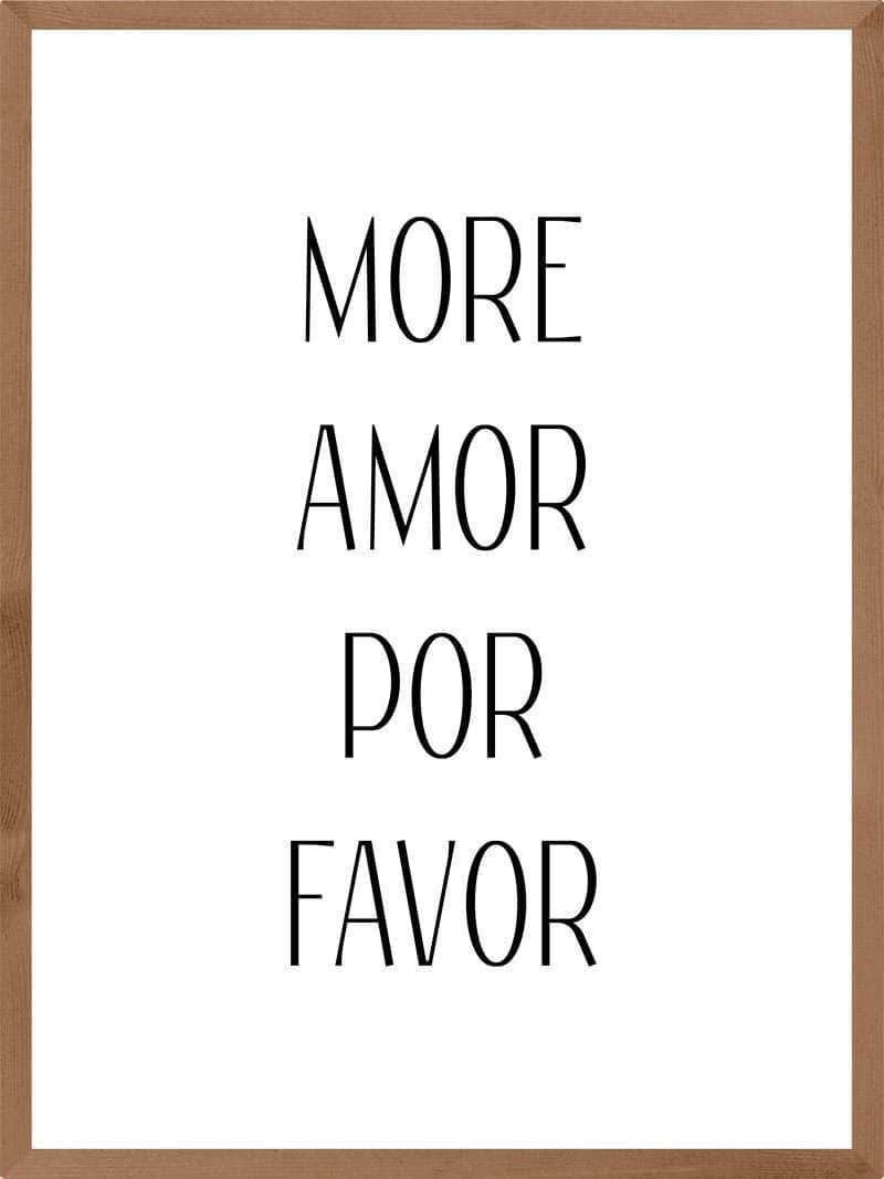 More Amor Por Favor Plakat