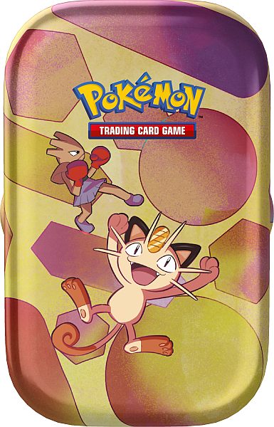 Pokemon Tin Kasse 2023 Fall Scarlet   Violet: 151 Mini Tin: Meowth    Boosters     195 184 Nt