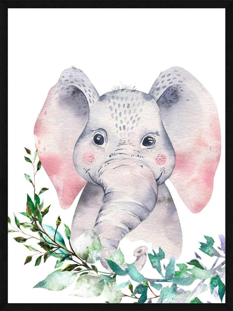 Portræt Af En Elefant Børneplakat
