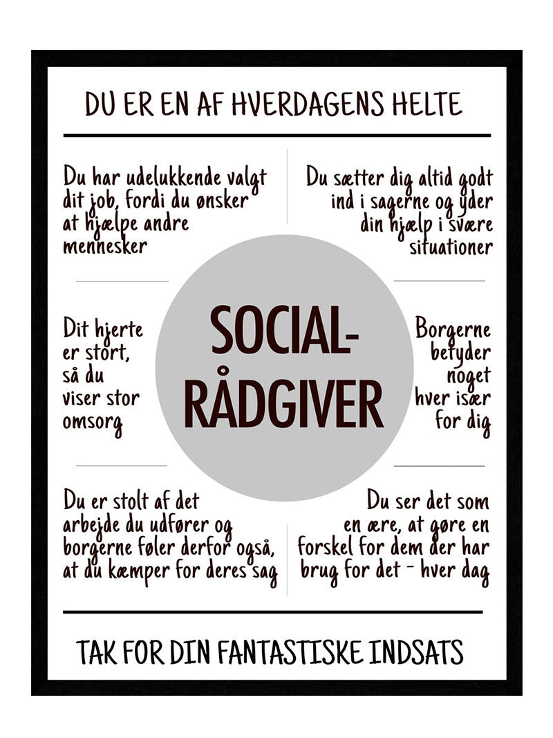 Socialradgiver Plakat
