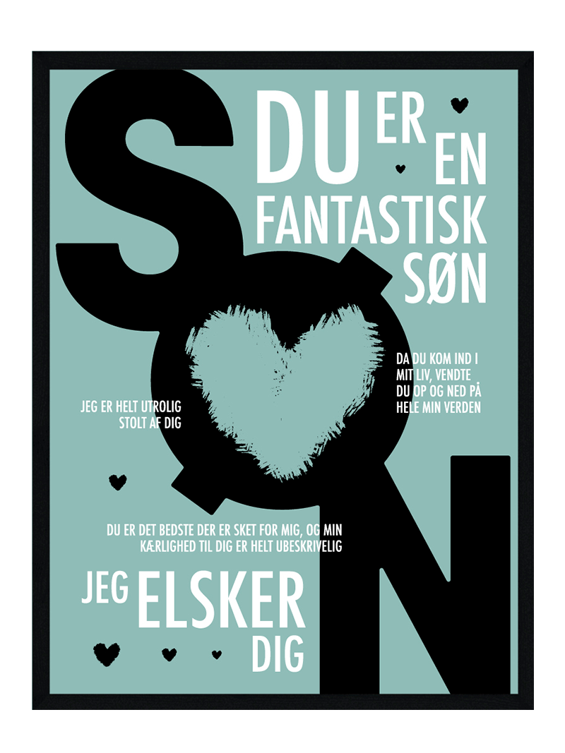 Søn Plakat Personlig Plakat