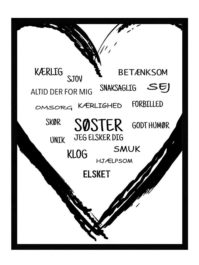 Søster Hjerte Plakat