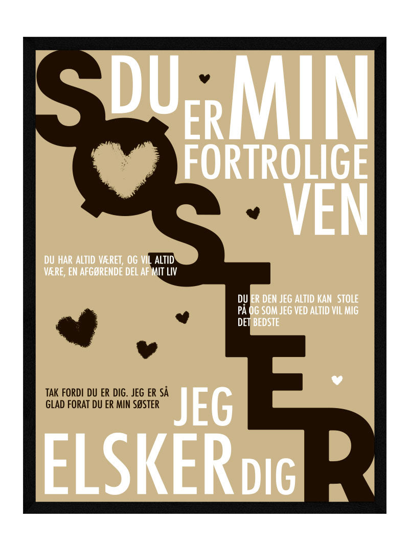 Søster Plakat Personlig Plakat
