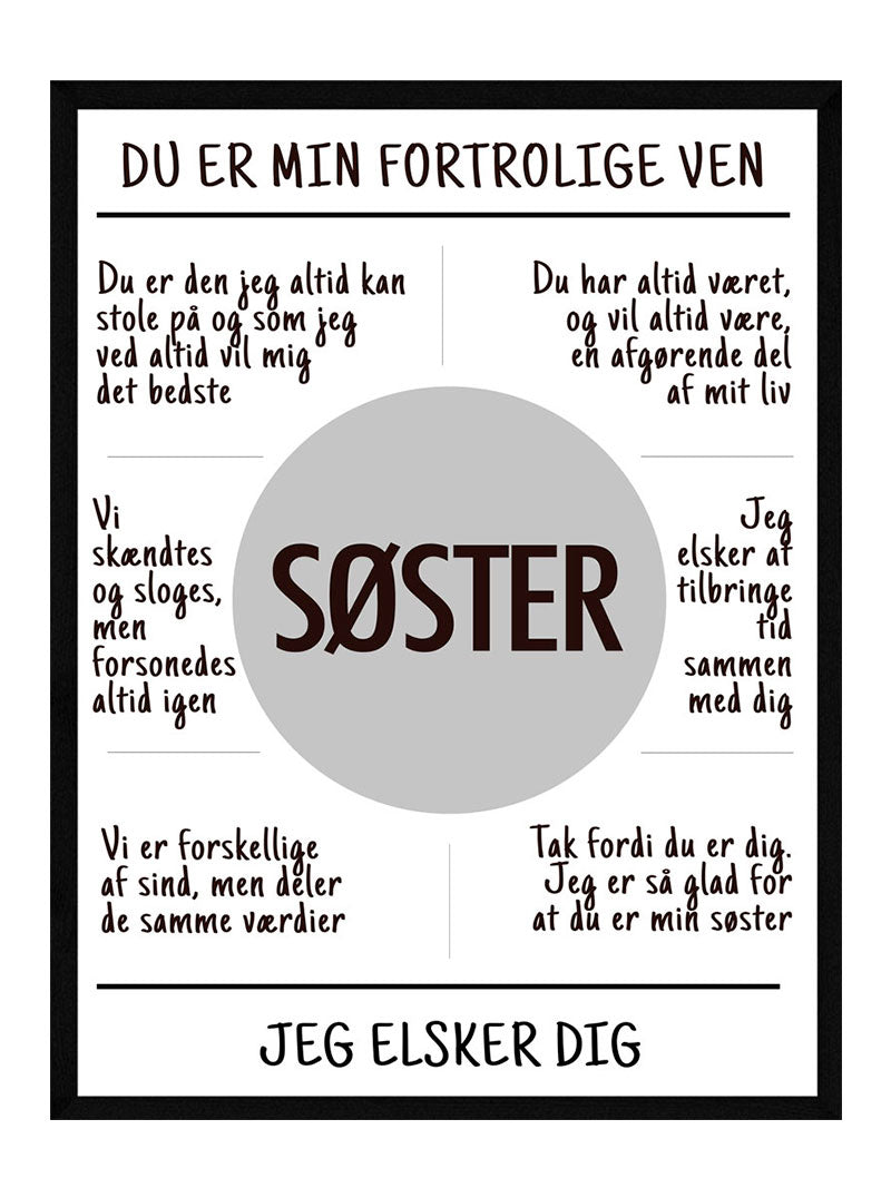 Søster Plakat