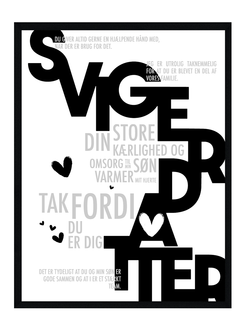 Svigerdatter Plakat Personlig Plakat