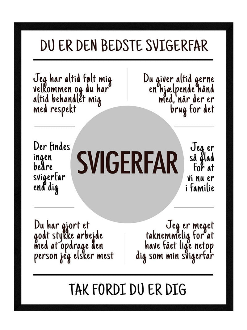 Svigerfar Plakat