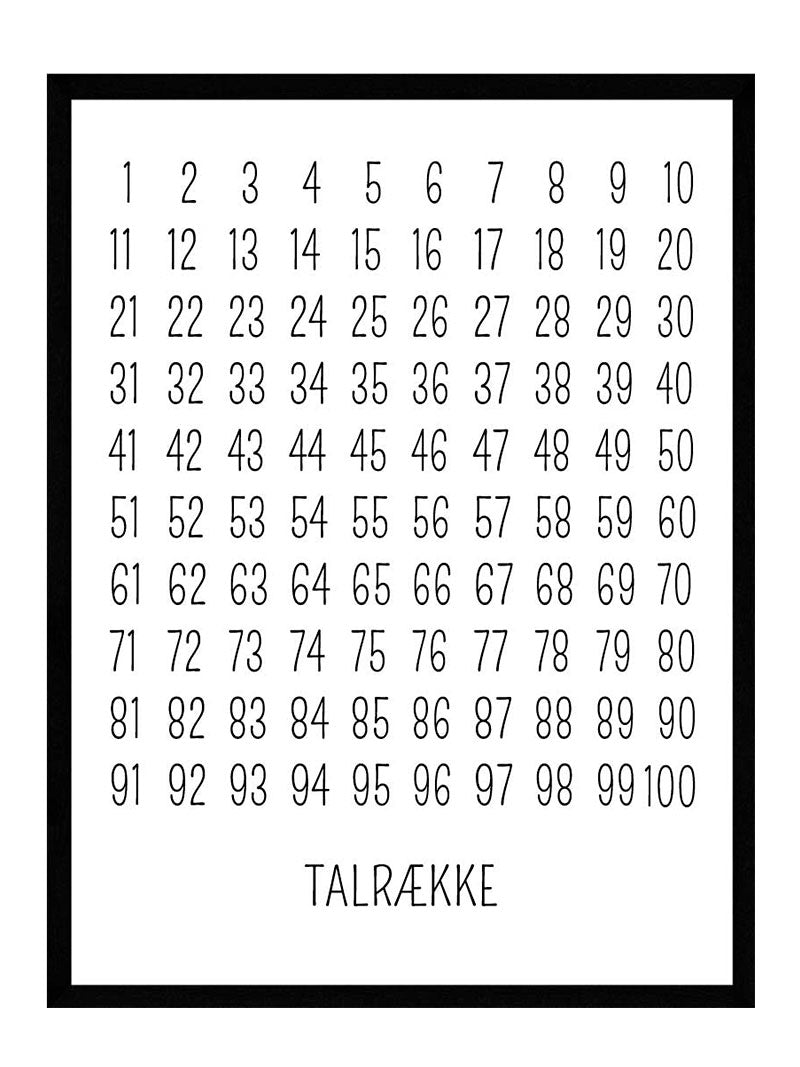 Talrækken Plakat
