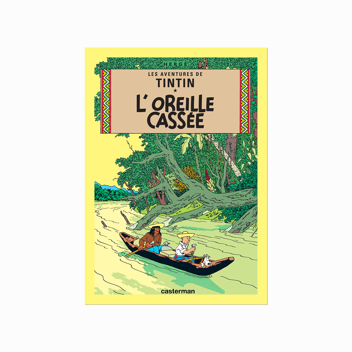 Tintin Plakat  Loreille Cassée  1937