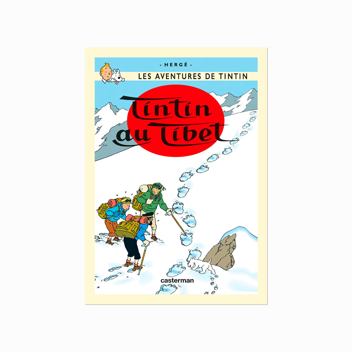 Tintin Plakat  Tintin  Au Tibet  1960