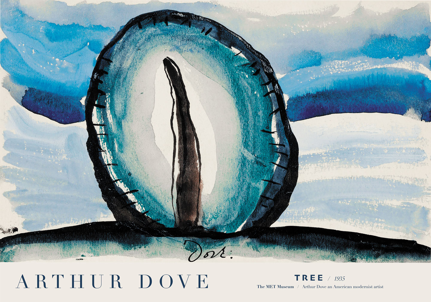 Tree Reaching Waves Af Plakatwerket