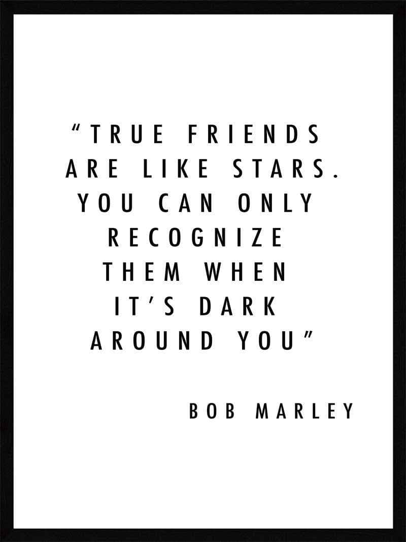 True Friends Bob Marley Plakat