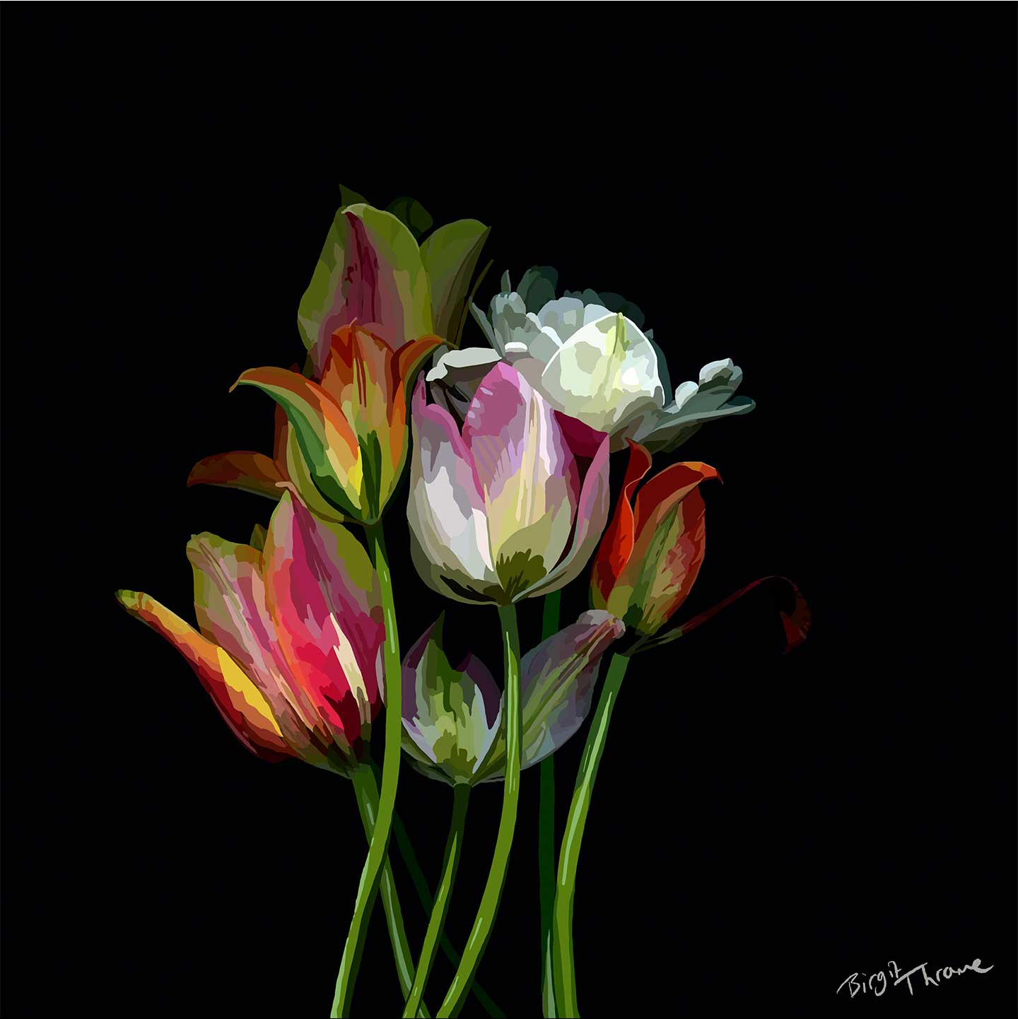 Tulips Af Birgit Thrane
