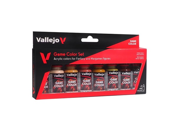 Vallejo Maling Game Color: Skin Tone Color Set    Colors  18ml