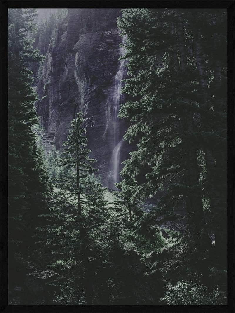 Vandfald   Skoven Plakat