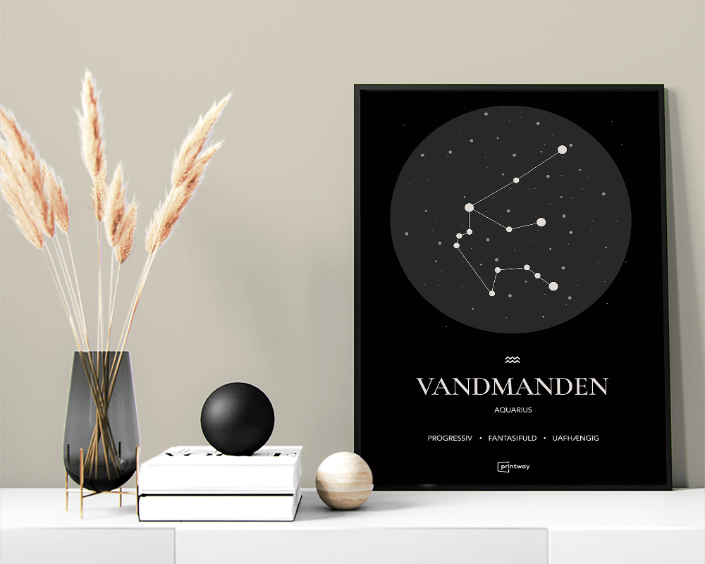 Vandmanden Stjernetegn Plakat