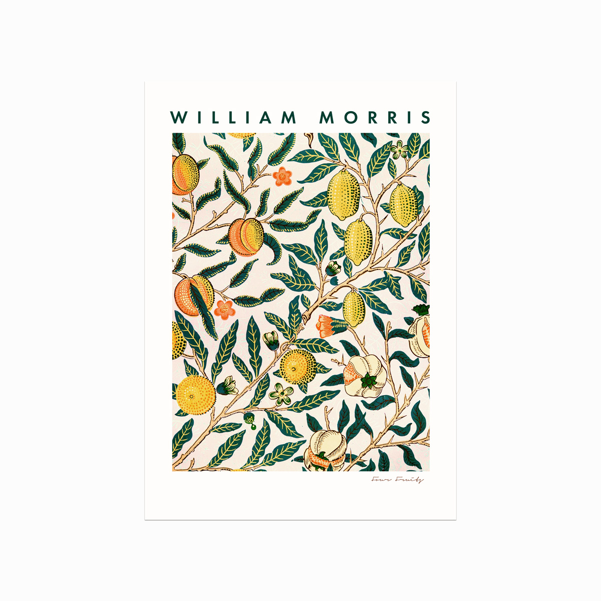 William Morris Plakat  Four Fruits  Yellow