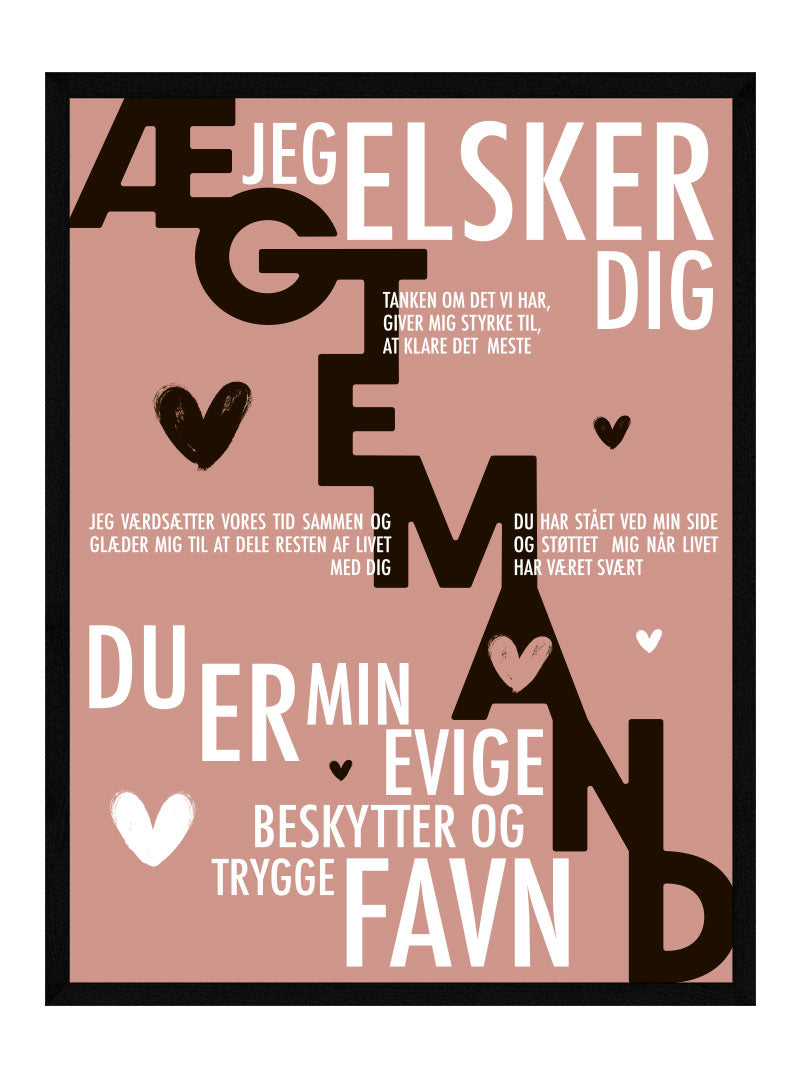 ægtemand Plakat Personlig Plakat