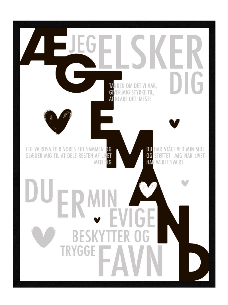 ægtemand Plakat Personlig Plakat