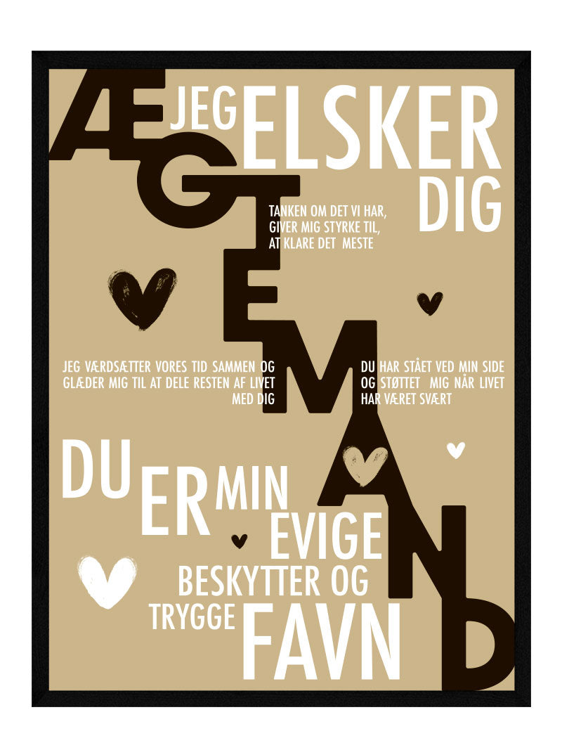 ægtemand Plakat Personlig Plakat