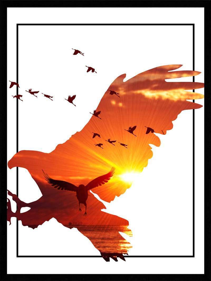ørn   Solnedgang Plakat