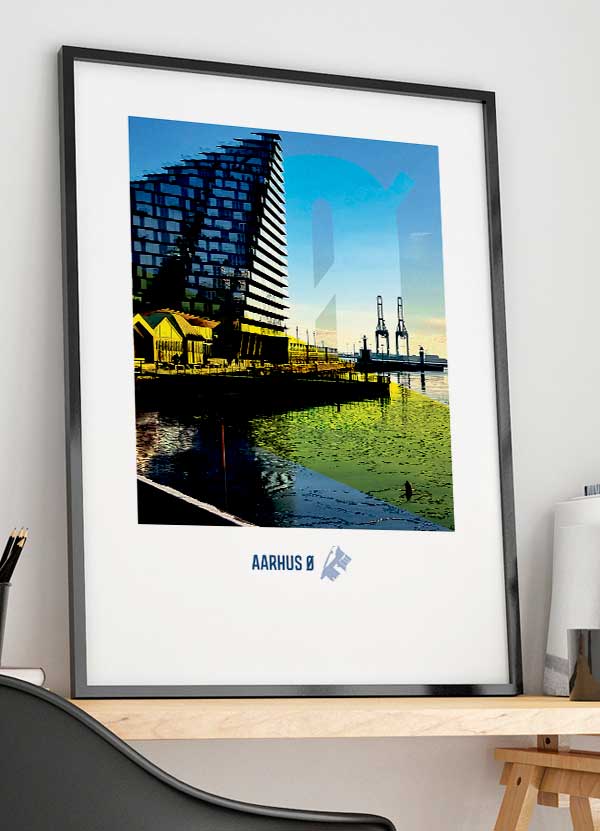 Aarhus  -byplakat Bassin   21   29    A4  Kr  199 -