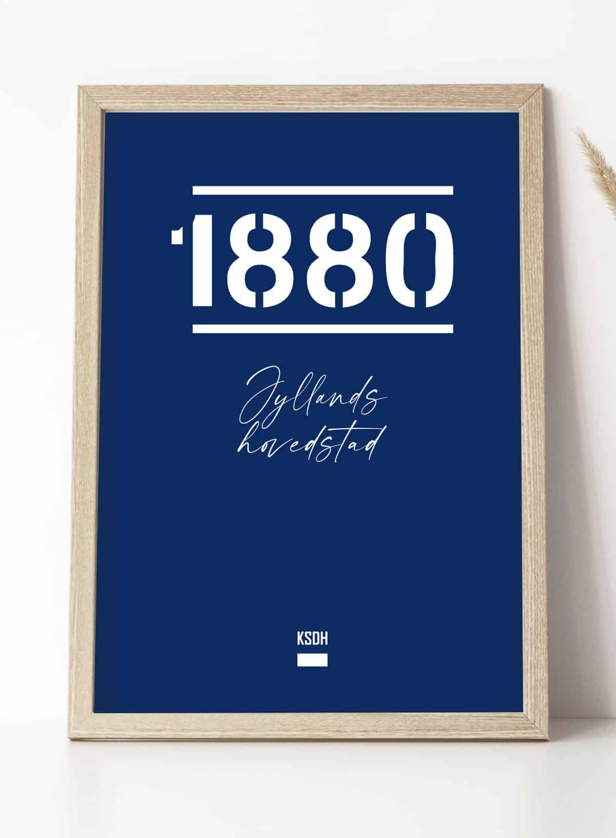 Agf-plakat 1880 Jyllands Hovedstad 21   29    A4  Kr  199 -