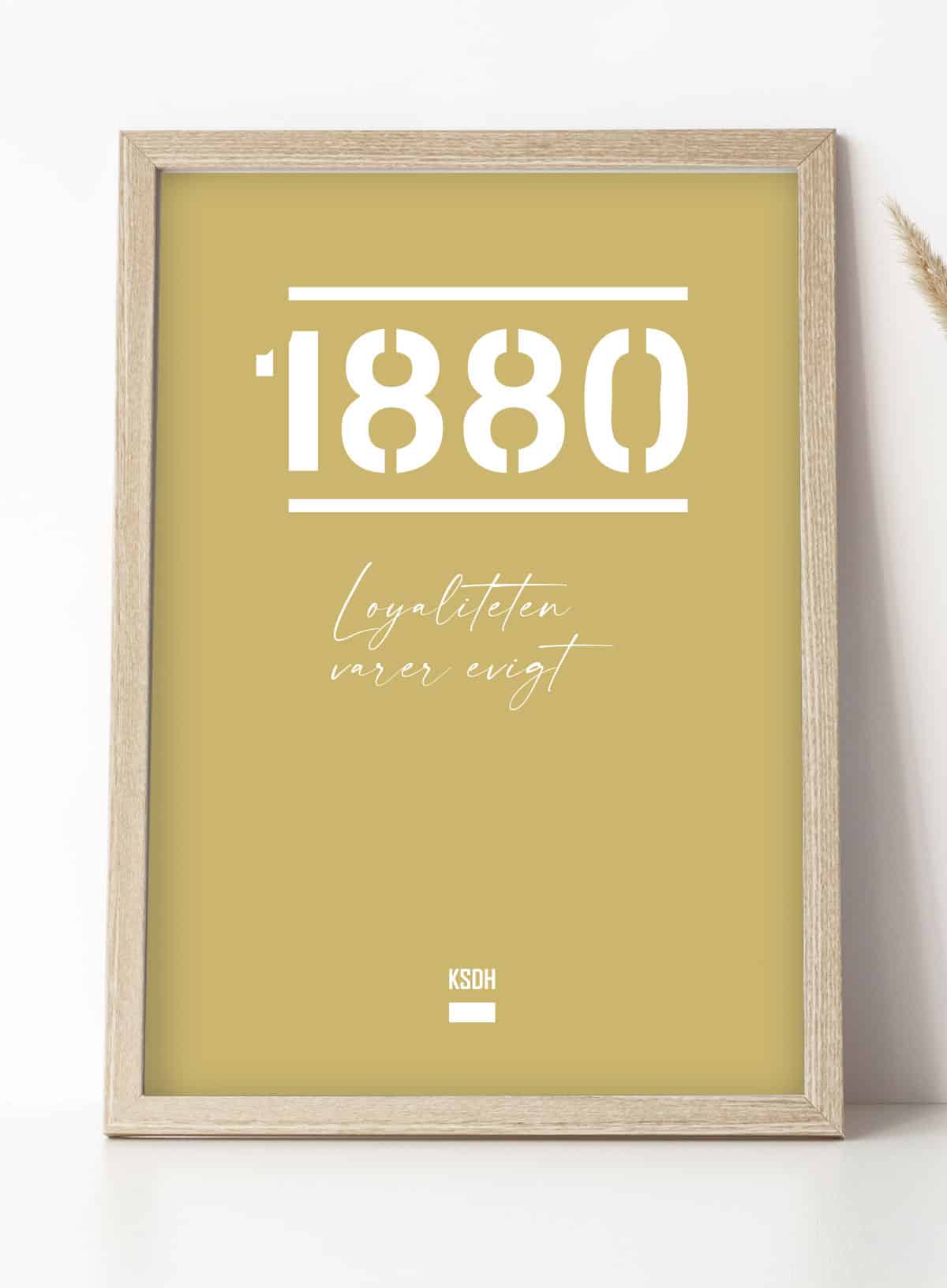 Agf-plakat 1880 Loyaliteten Varer Evigt 21   29    A4  Kr  199 -