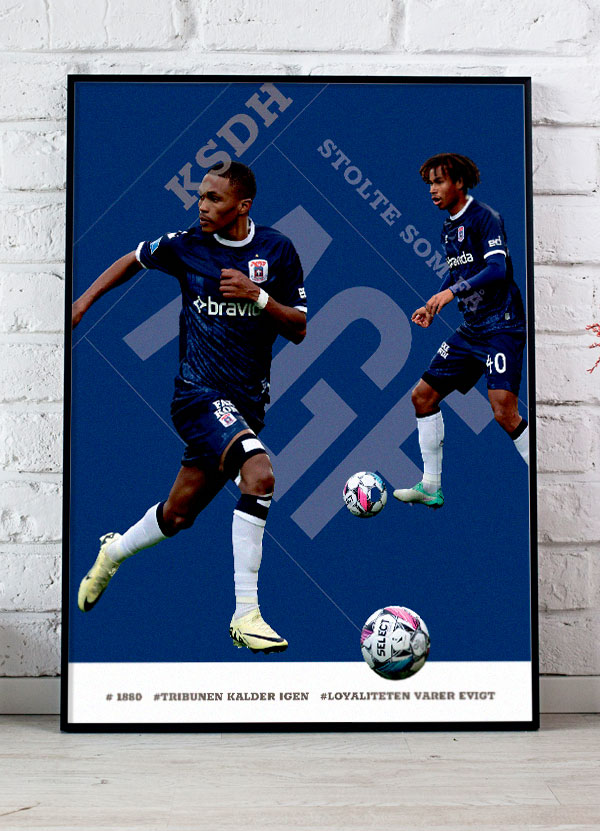 Agf-plakat   Spillere Gift Links Og Jonas Jensen-abbew 21   29    A4  Kr  199 -