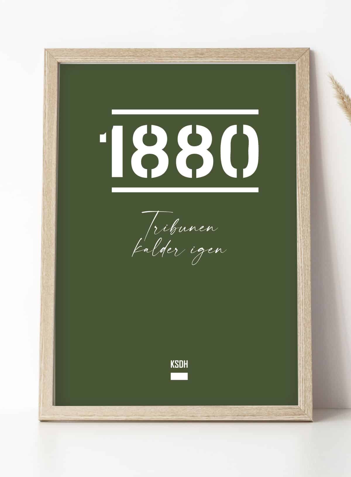 Agf-plakat 1880 Tribunen Kalder Igen 21   29    A4  Kr  199 -