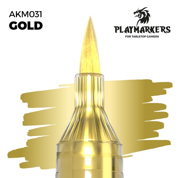 Ak Interactive Playmarkers: Gold  Paint Marker Malingstusch