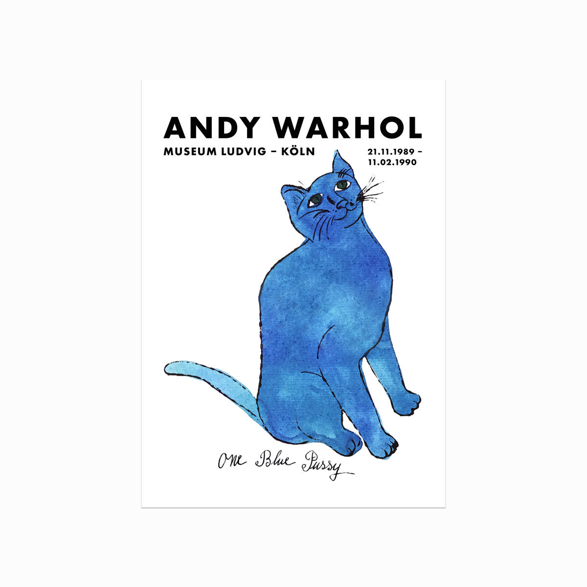 Andy Warhol  One Blue Pussy