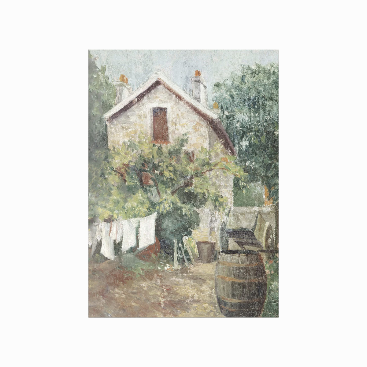 Antik Plakat  White Linen