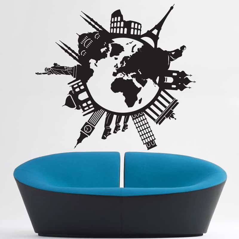 Around The World Wallsticker