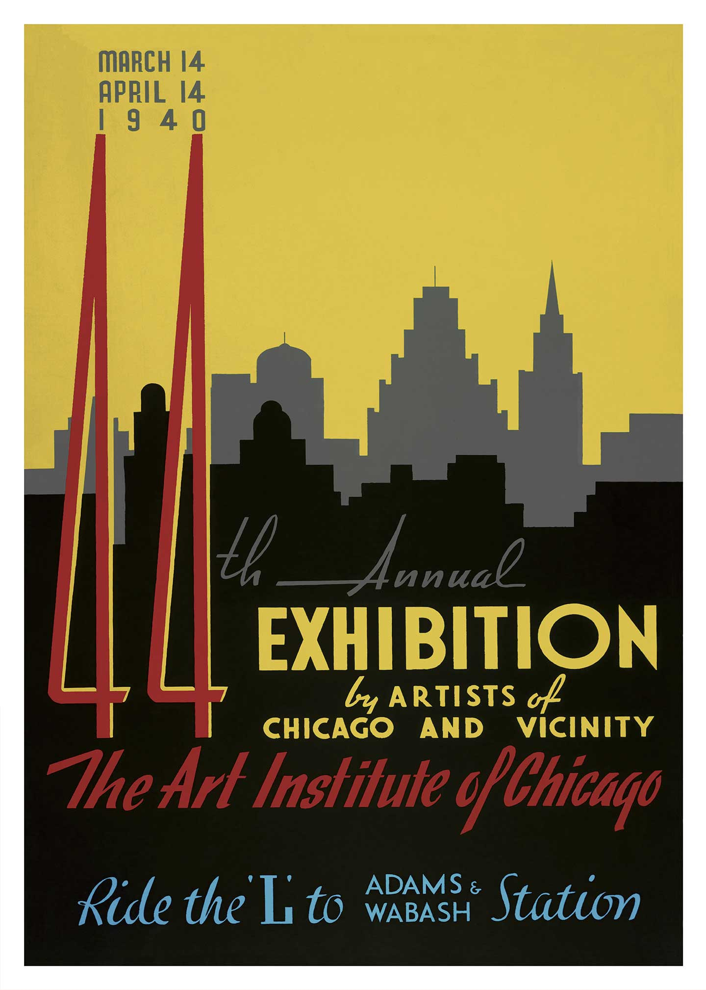 1940 Art Institute Of Chicago Event Af Vintage Vista Designs